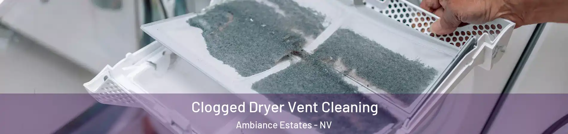 Clogged Dryer Vent Cleaning Ambiance Estates - NV