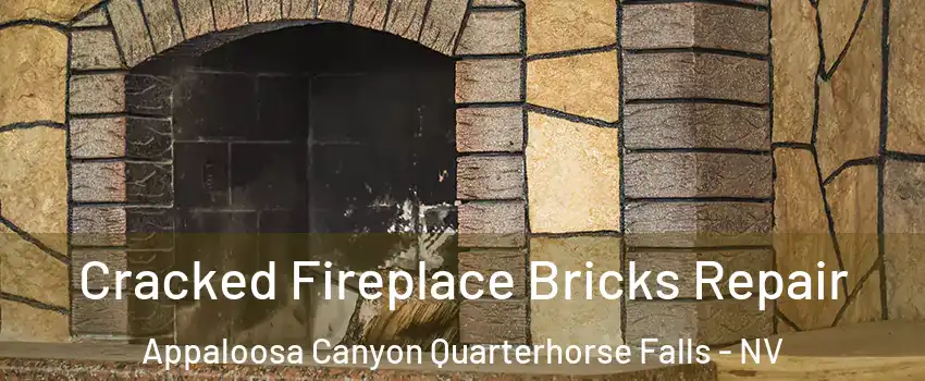 Cracked Fireplace Bricks Repair Appaloosa Canyon Quarterhorse Falls - NV