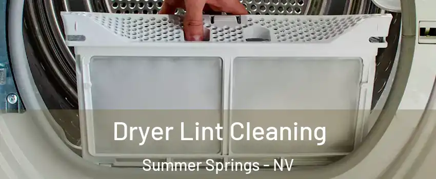 Dryer Lint Cleaning Summer Springs - NV