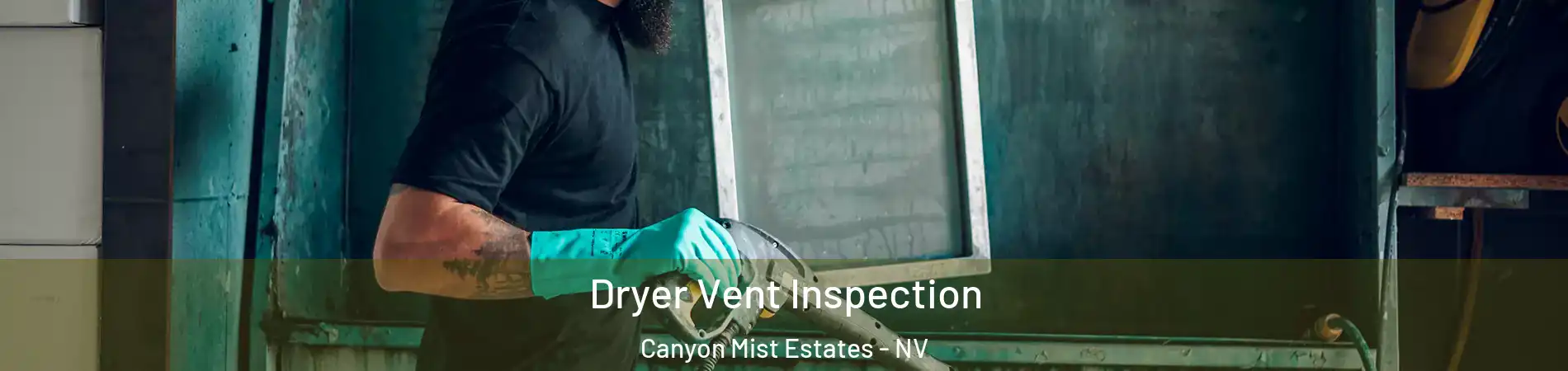 Dryer Vent Inspection Canyon Mist Estates - NV