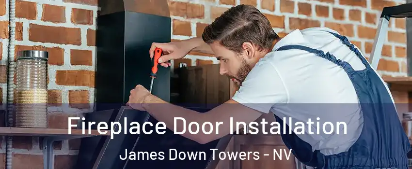 Fireplace Door Installation James Down Towers - NV