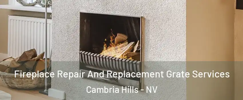 Fireplace Repair And Replacement Grate Services Cambria Hills - NV