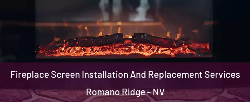 Fireplace Screen Installation And Replacement Services Romano Ridge - NV