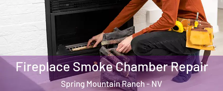 Fireplace Smoke Chamber Repair Spring Mountain Ranch - NV