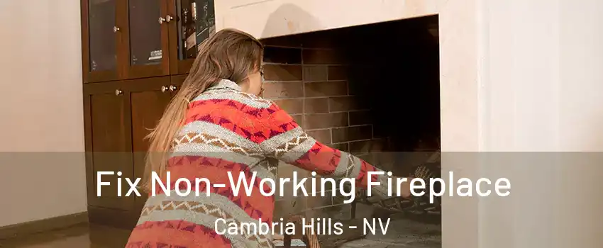 Fix Non-Working Fireplace Cambria Hills - NV