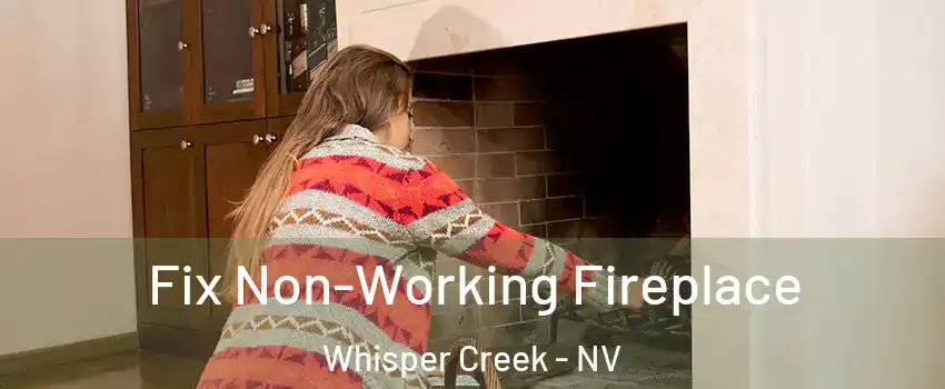 Fix Non-Working Fireplace Whisper Creek - NV