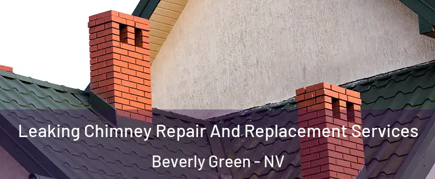 Leaking Chimney Repair And Replacement Services Beverly Green - NV