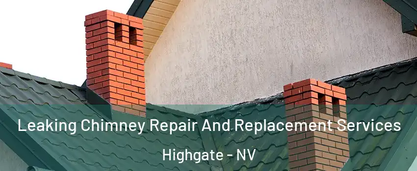 Leaking Chimney Repair And Replacement Services Highgate - NV