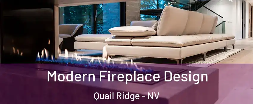 Modern Fireplace Design Quail Ridge - NV